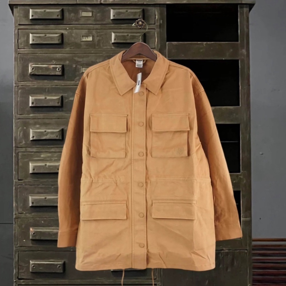 PINK • Victoria’s Secret Toffee Cargo Utility Jacket - Picture 5 of 5